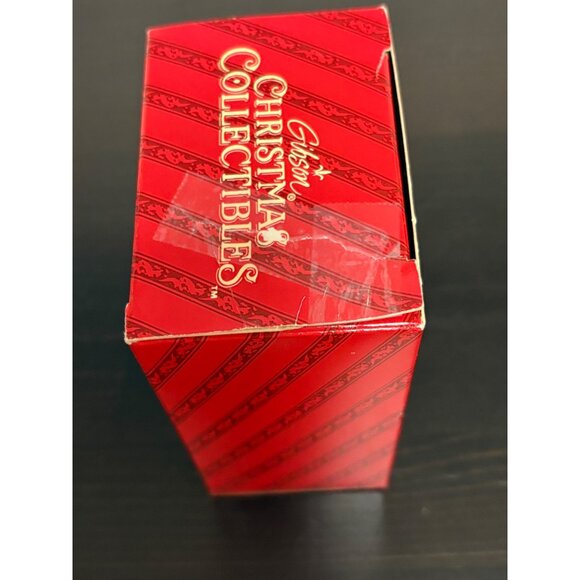 Gibson Greetings 1993 Christmas Collectibles Christmas Kitty Ornament With Yarn - Picture 7 of 7